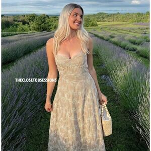 ZARA BLOGGER FAVE!!! Linen Blend Midi Dress NWT